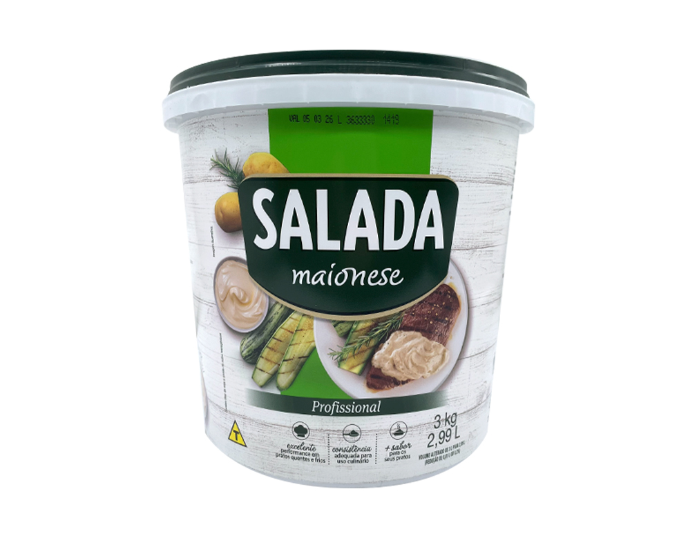 MAIONESE GRANDE SALADA 3 KG (CX 6 BD)